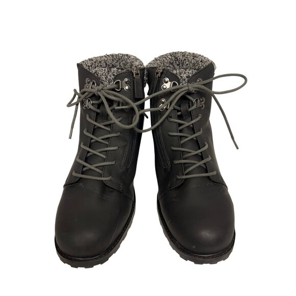 Trotters Becky 2.0 Women's Boots Black Waterproof Slip Resistant Zipper 11M New - Picture 5 of 9